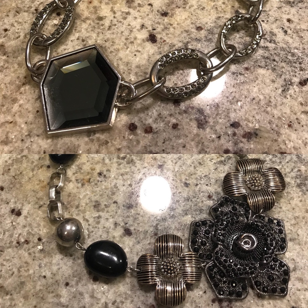 2 statement necklaces